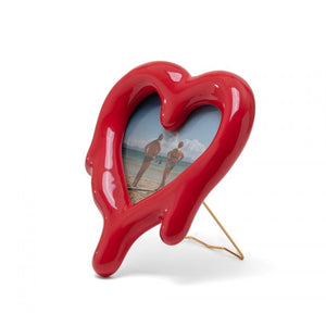 Melted Heart Mirror (or Frame) - Red - Seletti - FABLAB AB