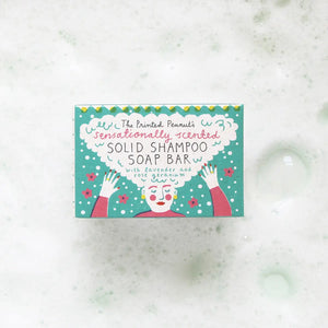 Solid Shampoo Lavender & Rose Geranium - Soap Bar - The Printed Peanut Soap Company - FABLAB AB