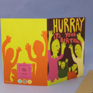 Hurray Birthday Card - Ark Colour Design - FABLAB AB