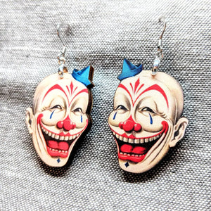 Creepy Clown Circus Earrings - Iamnotsocool - FABLAB AB