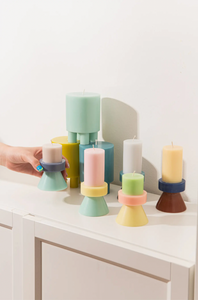 Stack Candles - Yellow Base - Yod and Co - FABLAB AB