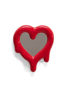 Melted Heart Mirror (or Frame) - Red - Seletti