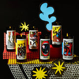Tarot Candle, Lovers - 6" Tall & 60 Hr Burn, Orange & Moss - FABLAB AB