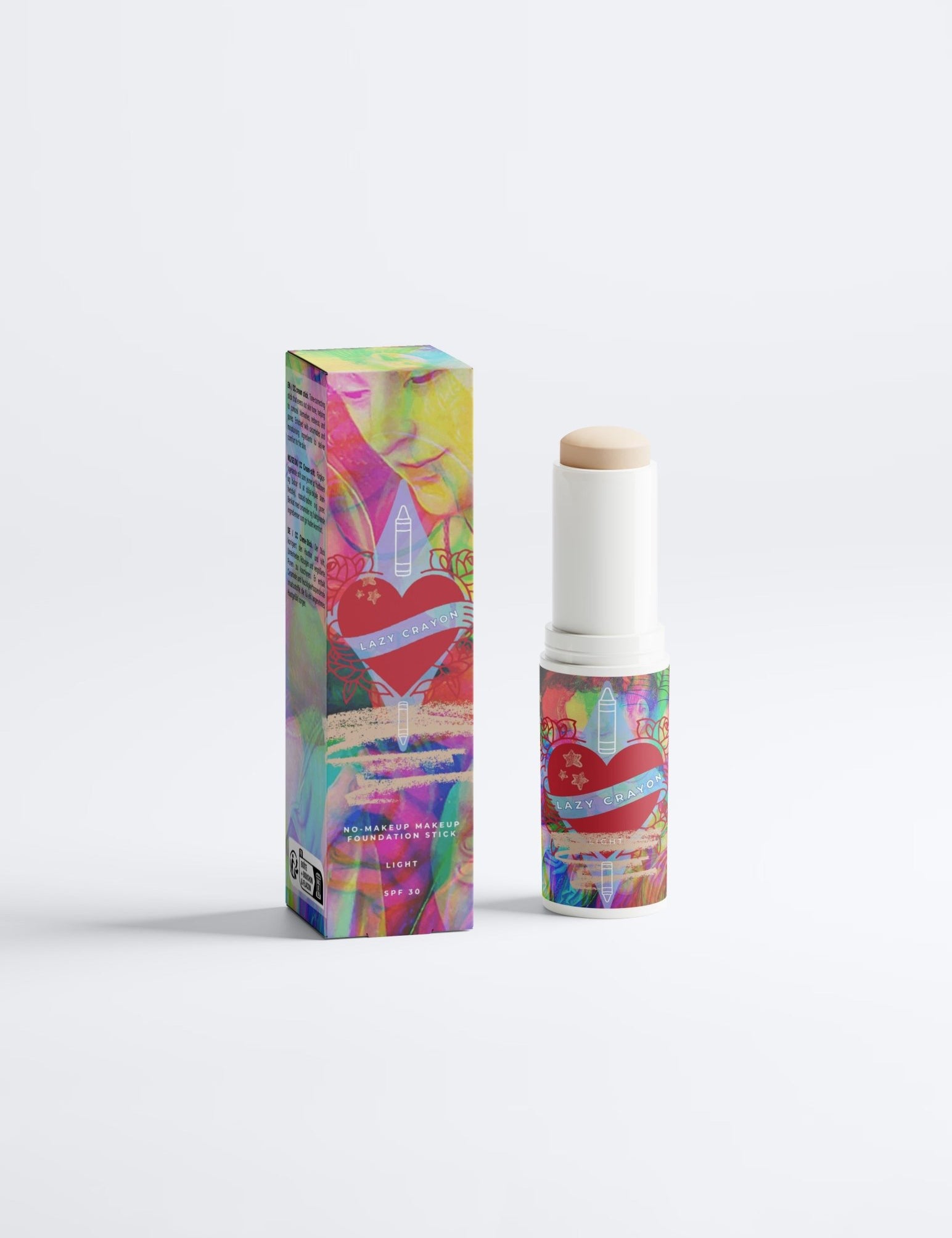 Lazy Crayon – Färgen Light – CC Cream Foundation Stick med ceramider och jojobaolja | FABLAB - FABLAB AB