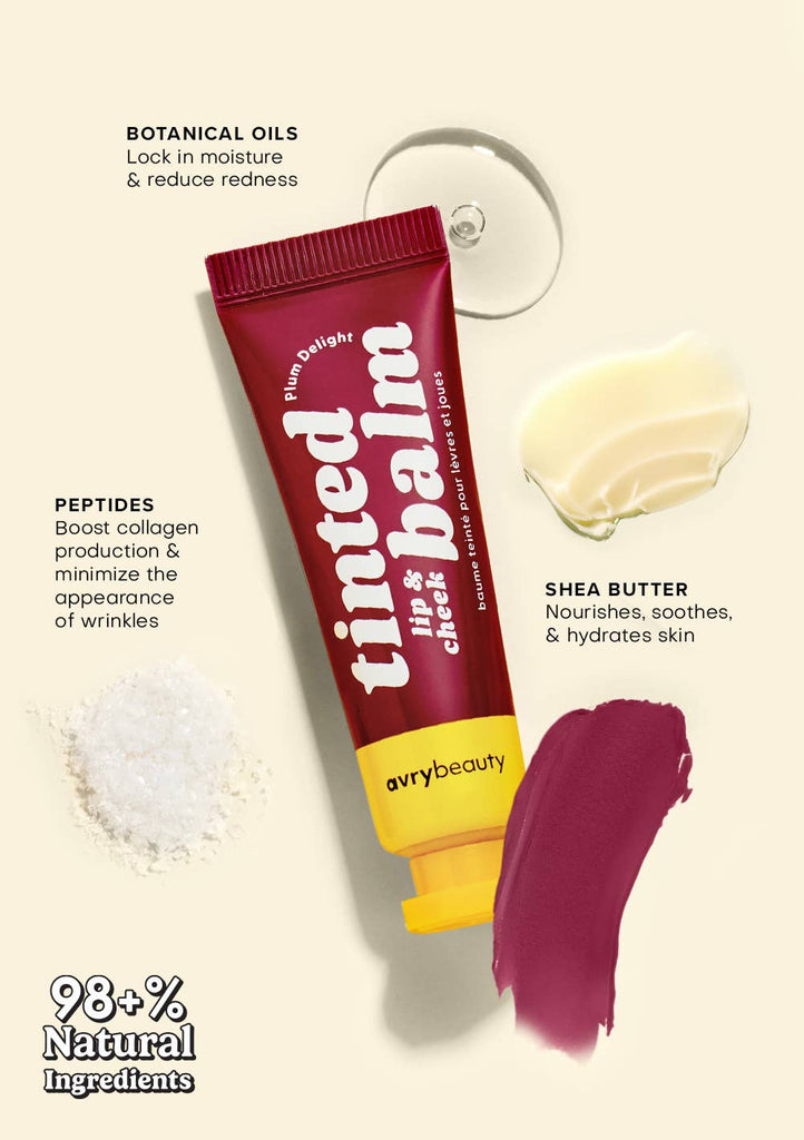 Lip & Cheek Tinted Balm - Plum Delight - FABLAB AB
