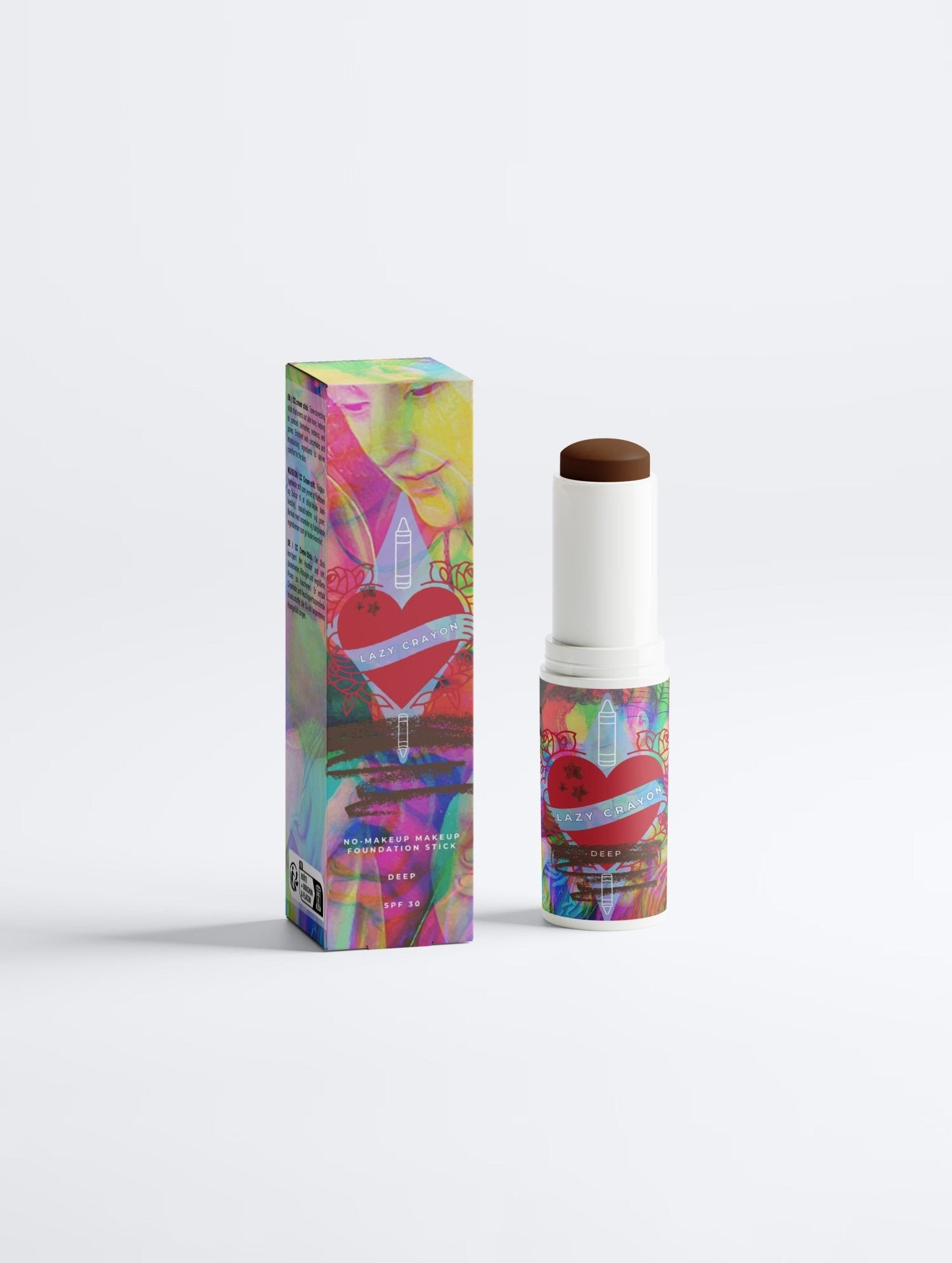 Lazy Crayon – färgen deep – CC Cream Foundation Stick med ceramider och jojobaolja | FABLAB - FABLAB AB