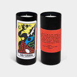Tarot Candle, Lovers - 6" Tall & 60 Hr Burn, Orange & Moss - FABLAB AB
