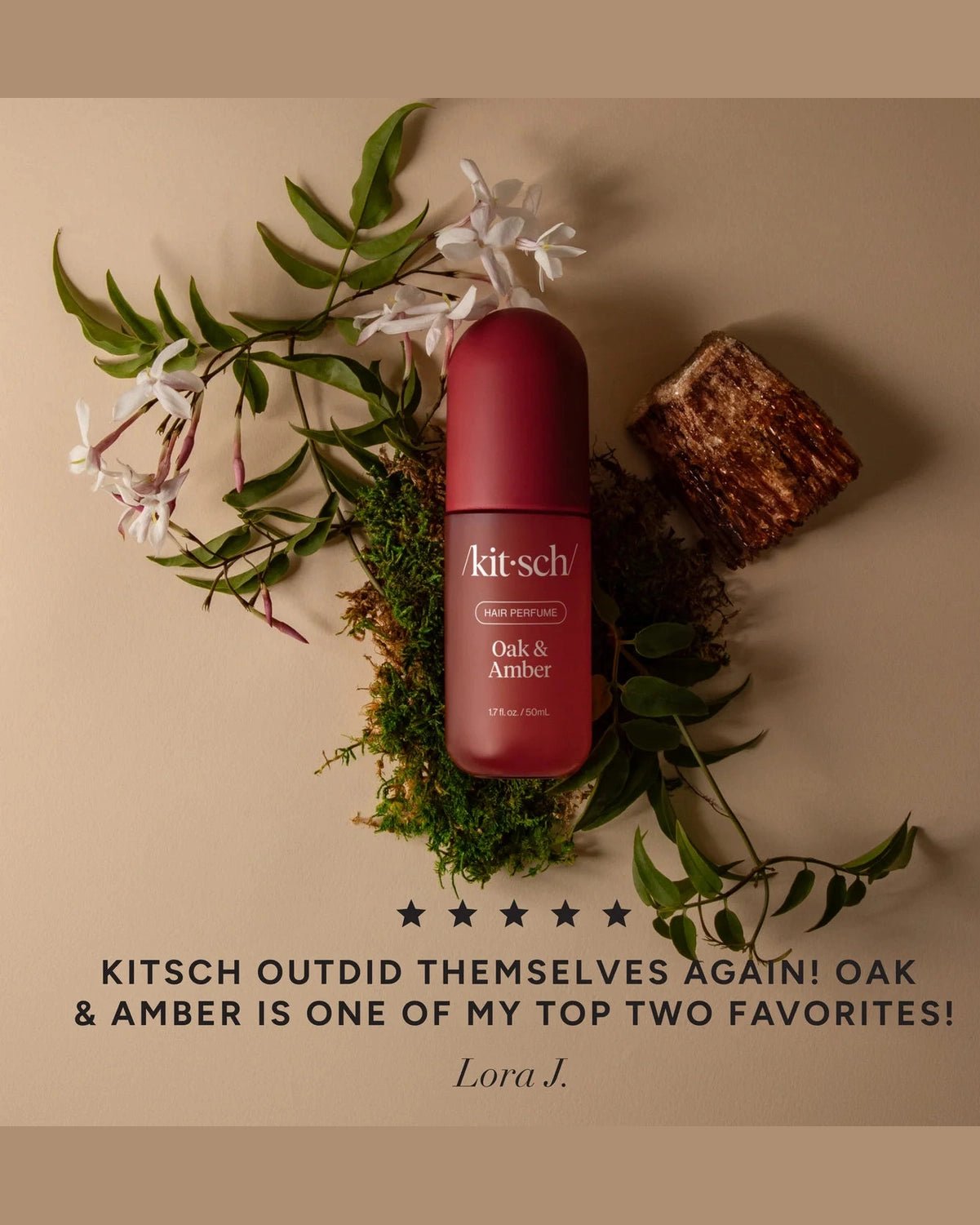 Oak & Amber Hair Perfume – kit•sch – Hallon, saffran och rökig amber | FABLAB - FABLAB AB