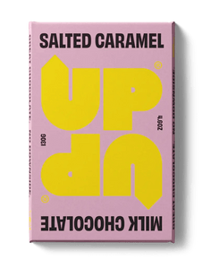 Salted Caramel Milk Chocolate Bar 130G - UP - UP Chocolate - FABLAB AB