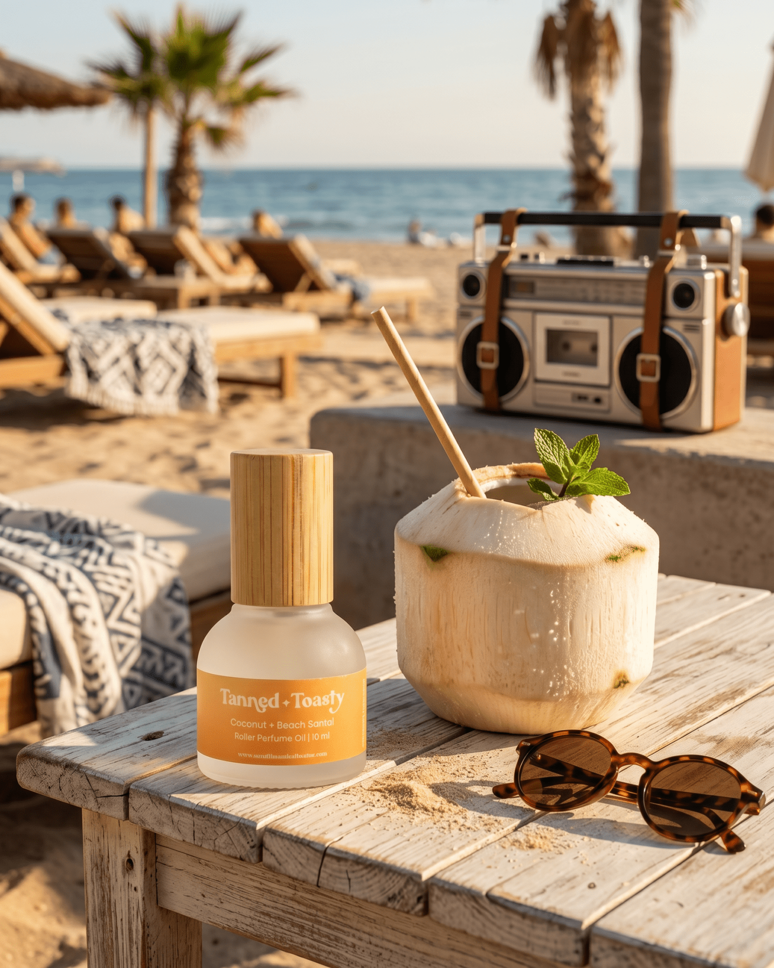 Tanned & Toasty – Sunshine + Saltwater – Kokosvatten, amber och strandsandelträ | FABLAB - FABLAB AB