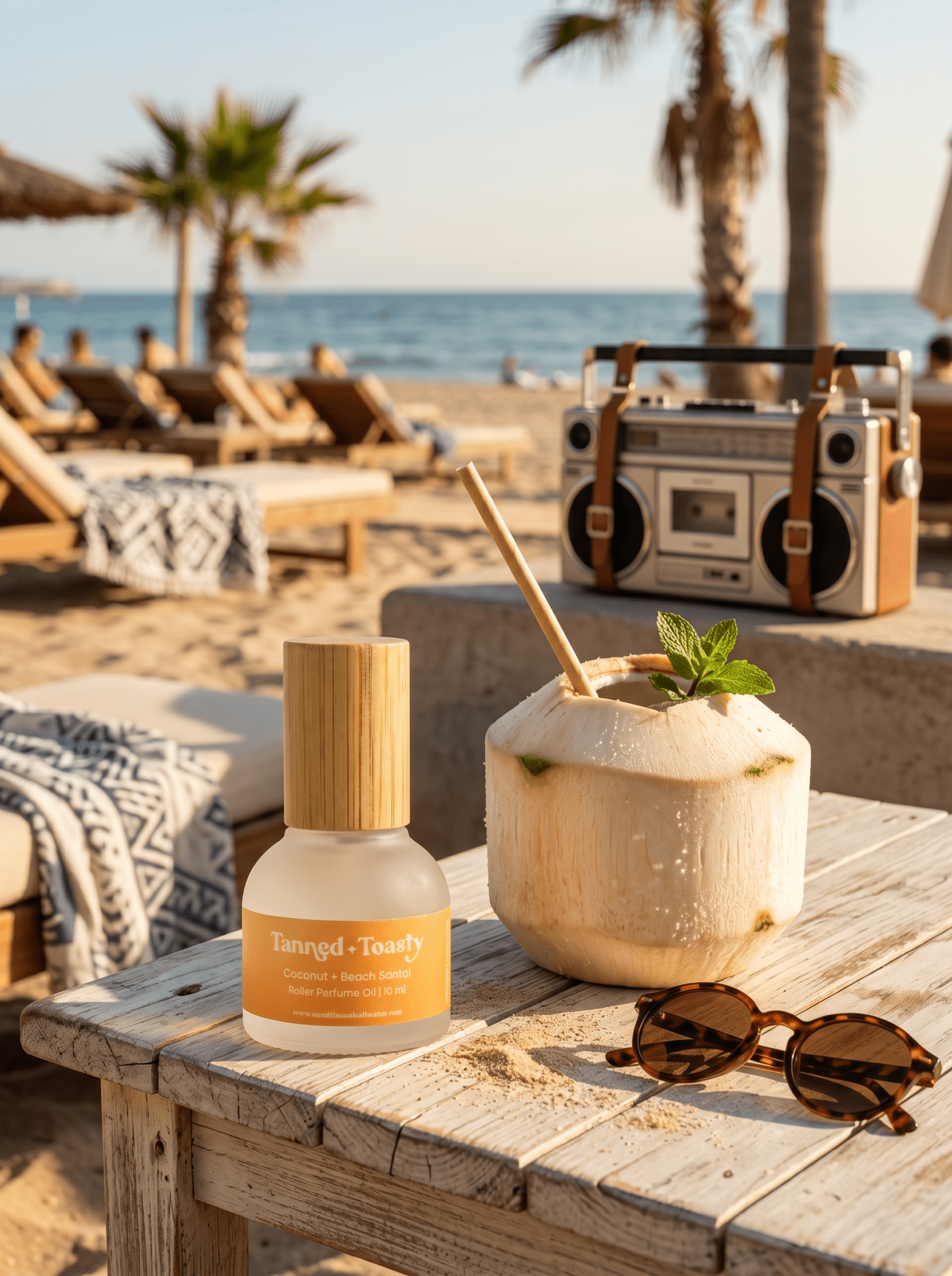 Tanned & Toasty – Sunshine + Saltwater – Kokosvatten, amber och strandsandelträ | FABLAB - FABLAB AB
