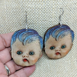 Creepy Baby Head Earrings - Iamnotsocool - FABLAB AB