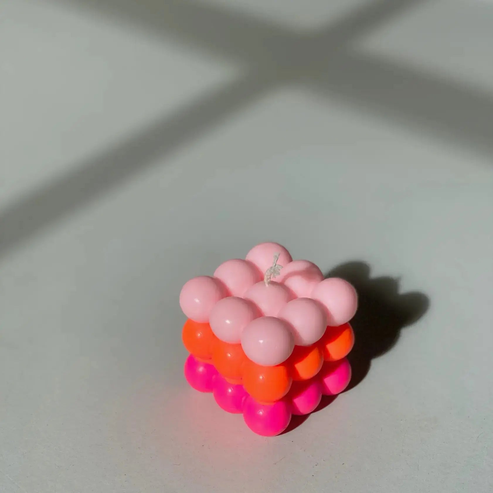 Candle - Dip Dye Bubble on the beach - Pink Stories - FABLAB AB