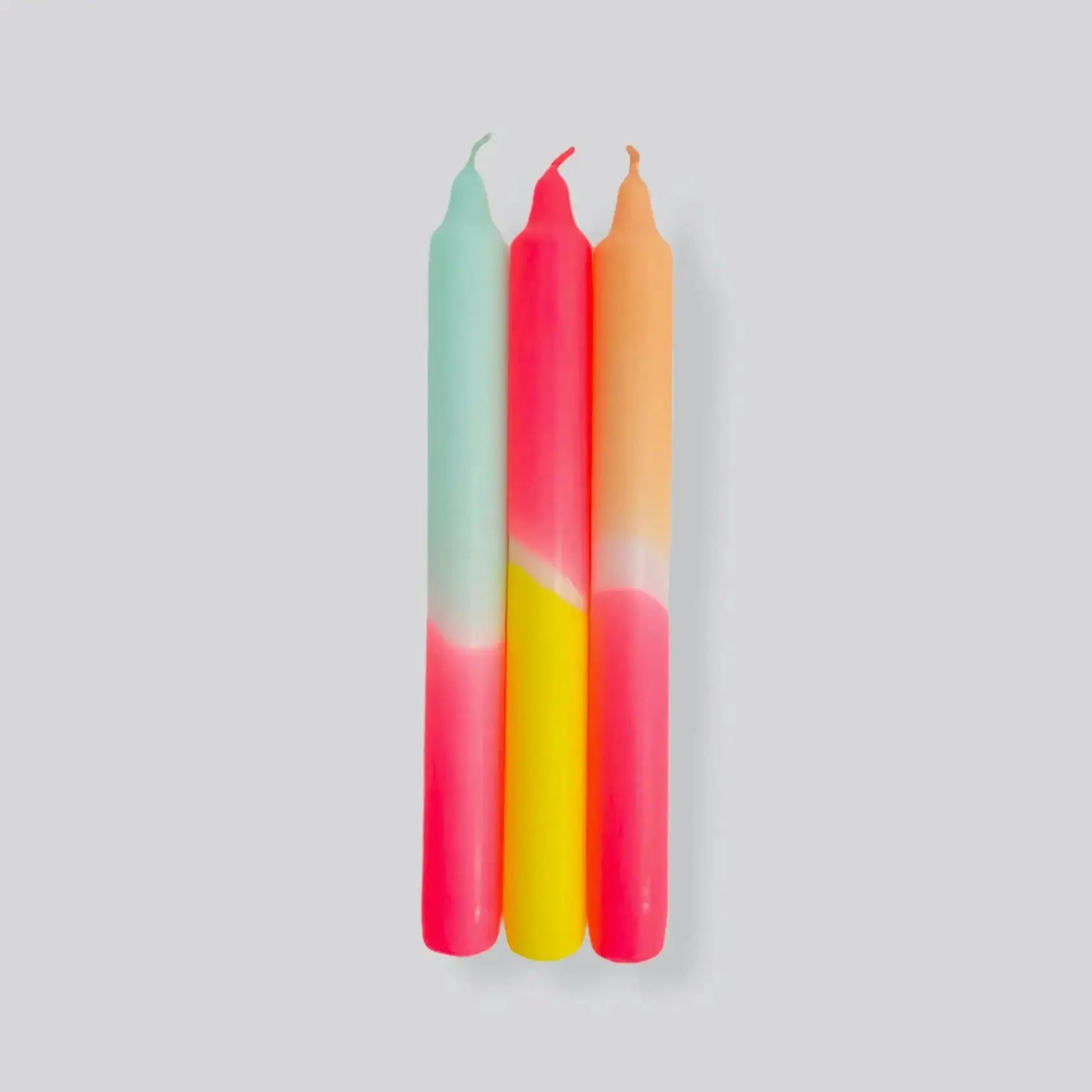 Candles - Dip Dye Neon Sunshine Club - Pink Stories - FABLAB AB