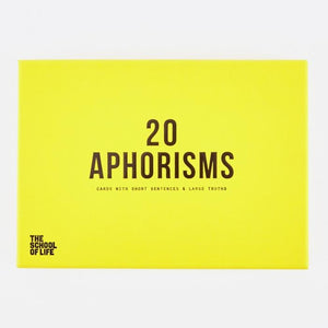 20 Aphorisms Card Set - The School of Life | FABLAB AB